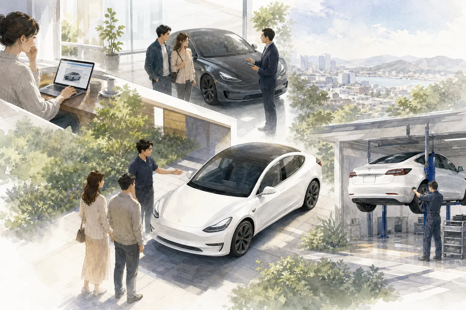 購入から納車・アフターサービスまでの流れ